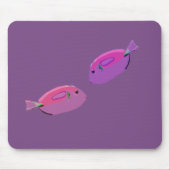 Tapis De Souris Poissons roses l Poisson pourpre Mousepad (Devant)