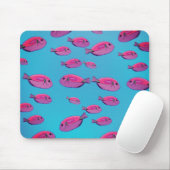 Tapis De Souris Poissons roses Mousepad (Avec souris)
