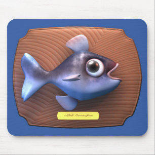 Tapis De Souris Poissons sur la planche à découper