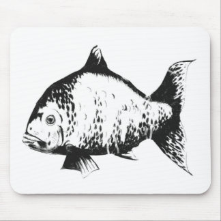 Tapis De Souris Poissons tirés par la main