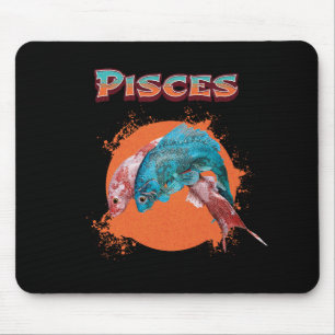 Tapis De Souris Poissons Zodiaque Horoscope Eau Signe Astrologique
