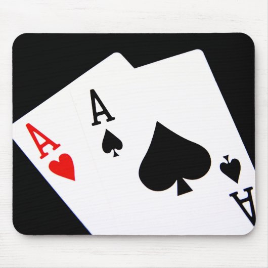 Tapis De Souris Poker Aces Mousepad (Devant)