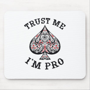 Tapis De Souris Poker Gamer Funny Citation Conception