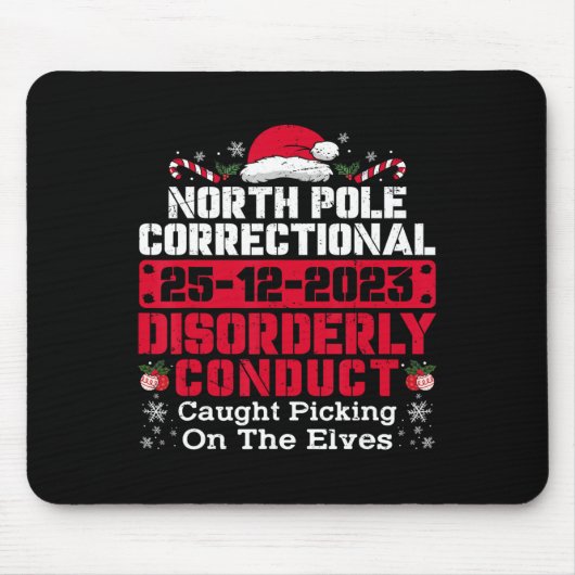 Tapis De Souris Pôle Nord Conduite Correctionnelle Désordonnée Pri (Devant)