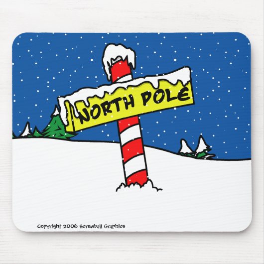 Tapis De Souris Pôle Nord Mousepad (Devant)