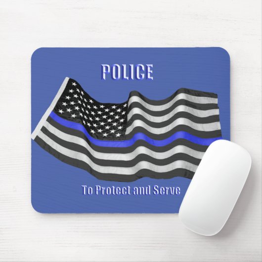 Tapis De Souris Police (Avec souris)