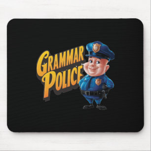 Tapis De Souris Police de Grammaire. Grammar S. Anglais
