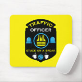 Tapis De Souris Police de la circulation (Avec souris)