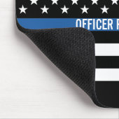 Tapis De Souris Police Mince Blue Line American Flag Ajouter un no (Coin)