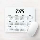 Tapis De Souris Police moderne calendrier 2023 (Avec souris)