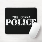 Tapis De Souris Police Mousepad de virgule (Avec souris)