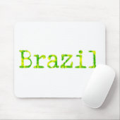 Tapis De Souris Police verte et jaune du Brésil (Avec souris)