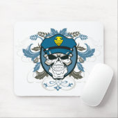 Tapis De Souris Policier de crâne (Avec souris)