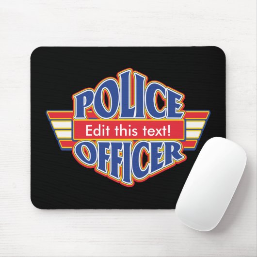 Tapis De Souris Policier fait sur commande (Avec souris)