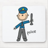 Tapis De Souris Policier Mousepad (Devant)