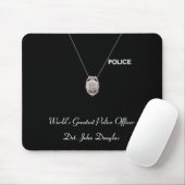 Tapis De Souris Policier Mousepad (Avec souris)