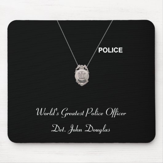 Tapis De Souris Policier Mousepad (Devant)
