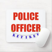 TAPIS DE SOURIS POLICIER RETIRÉ (Avec souris)