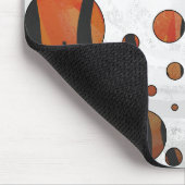 Tapis De Souris Polis Dot Tiger Hot orange et noir (Coin)