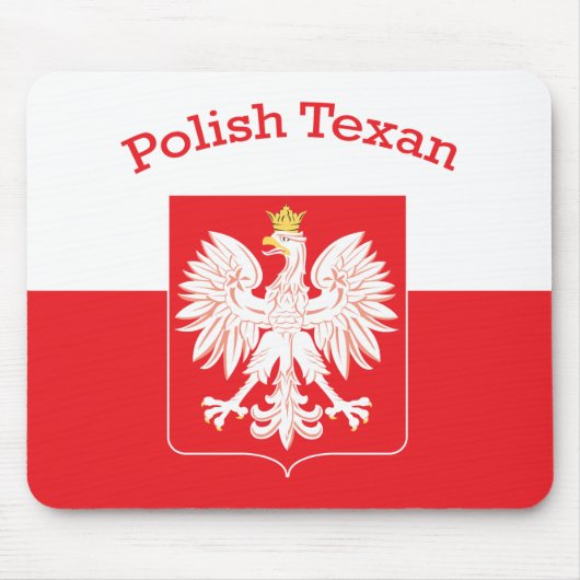 Tapis De Souris Polish Texan Eagle Shield (Devant)