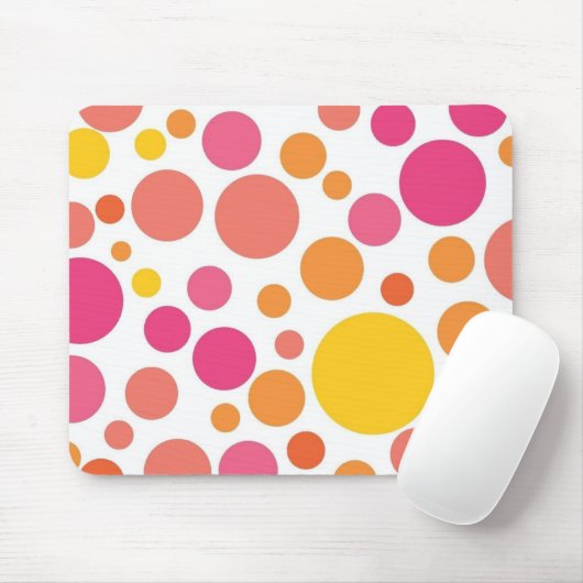 Tapis De Souris Polka dot (Avec souris)