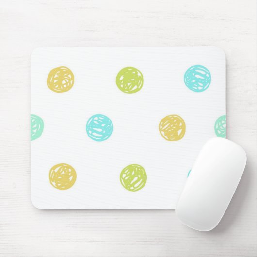 Tapis De Souris Polka dot (Avec souris)