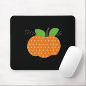 Tapis De Souris Polka Dot Citrouille mignon Graphic Fall Tee (Avec souris)