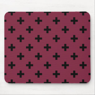 Tapis De Souris Polka noire croise sur mûrier