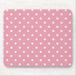 Tapis De Souris Polka rose Rose Dot Mousepad<br><div class="desc">Une belle teinte de rose qui lui donne juste un soupçon de couleur rose qui l'assombrit pour des noms plus clairs et plus clairs.    Certains produits incorporent également des pois roses et blancs assortis.   Ils sont une toile vierge prête pour votre texte ou votre image.</div>
