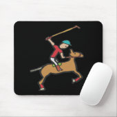 Tapis De Souris Polo Jouer cheval et cavalier (Avec souris)