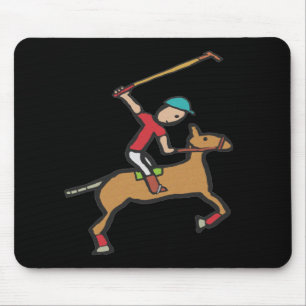 Tapis De Souris Polo Jouer cheval et cavalier