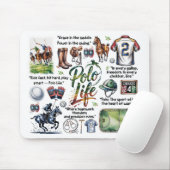 Tapis de souris Polo Life Illustrated (Avec souris)