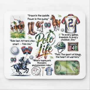 Tapis de souris Polo Life Illustrated
