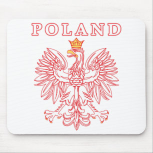 Tapis De Souris Pologne avec aigle rouge polonais