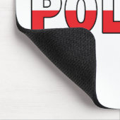 Tapis De Souris Polska aux couleurs du drapeau polonais (Coin)