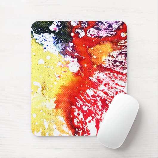 Tapis De Souris Polychrome #13C par Michael Moffa (Avec souris)