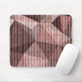 Tapis De Souris Polygone de texture beige et brune (Avec souris)