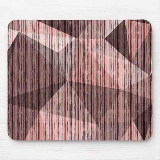 Tapis De Souris Polygone de texture beige et brune (Devant)