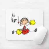 Tapis De Souris Pom-pom girl rouge (Avec souris)