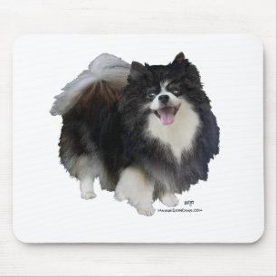 Tapis De Souris Pomeranian noir