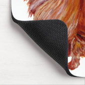 Tapis De Souris Pomeranian rouge (Coin)