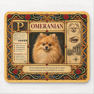 Tapis De Souris Poméranie, Art du Bestiaire Médiéval