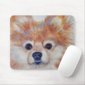 TAPIS DE SOURIS POMERANIEN EN OR CUTE (Avec souris)