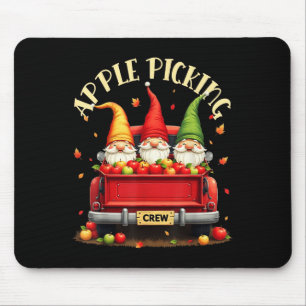 Tapis De Souris Pomme cueillette Crew jumelage escouade automne po