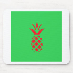 Tapis De Souris Pomme de pin rouge en vert