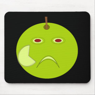 Tapis De Souris Pomme maléfique avec Scar Halloween Mousepad