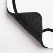 Tapis De Souris Pomme noire et blanche. (Coin)