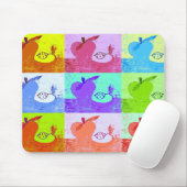 Tapis De Souris Pomme Pop Art (Avec souris)