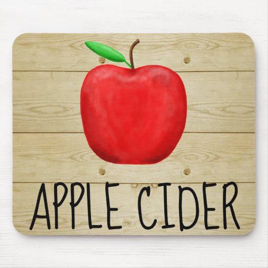 Tapis De Souris Pomme rouge Cider (Devant)
