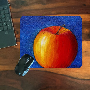 Tapis De Souris Pomme rouge - Peinture de la vie morte